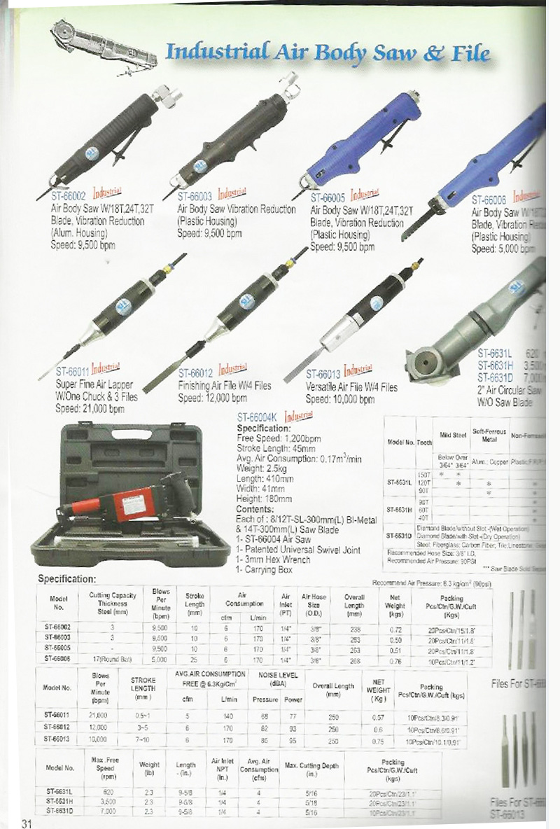 Industrial Air Body Saw File